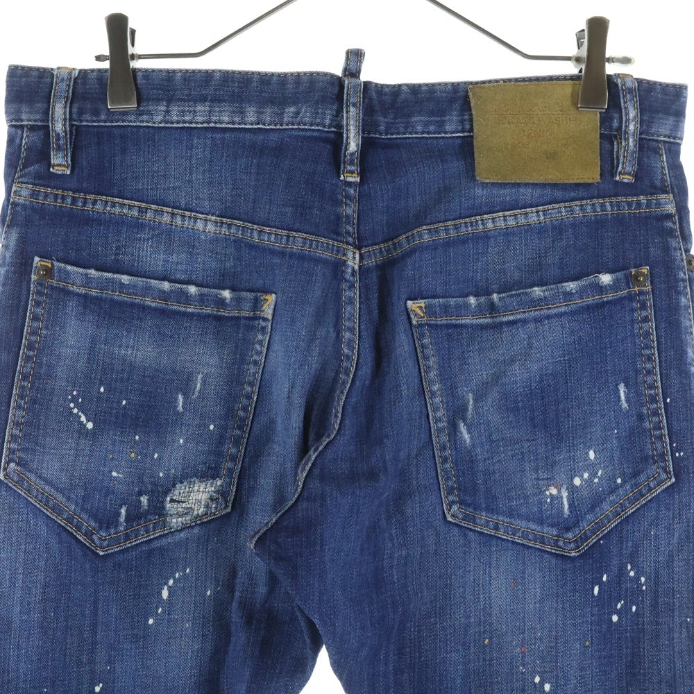 DSQUARED2(ディースクエアード) 18AW TWIST JEANS ツイストジーンズ ストレートパンツ S71LB0503 インディゴ