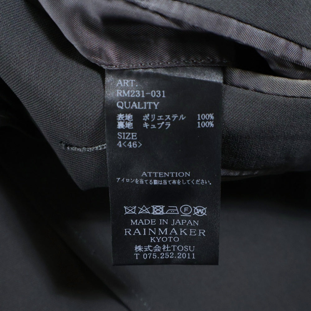 RAINMAKER(レインメーカー) DOUBLE BREASTED JACKET ダブル ブレステッド ジャケット RM231-031 グレー