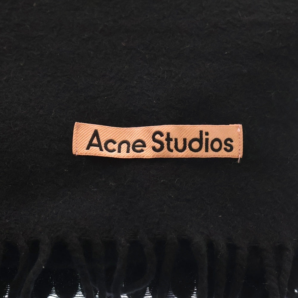 Acne Studios(アクネ ストゥディオズ) フリンジウールスカーフ ピンクラベル CA0102 ブラック