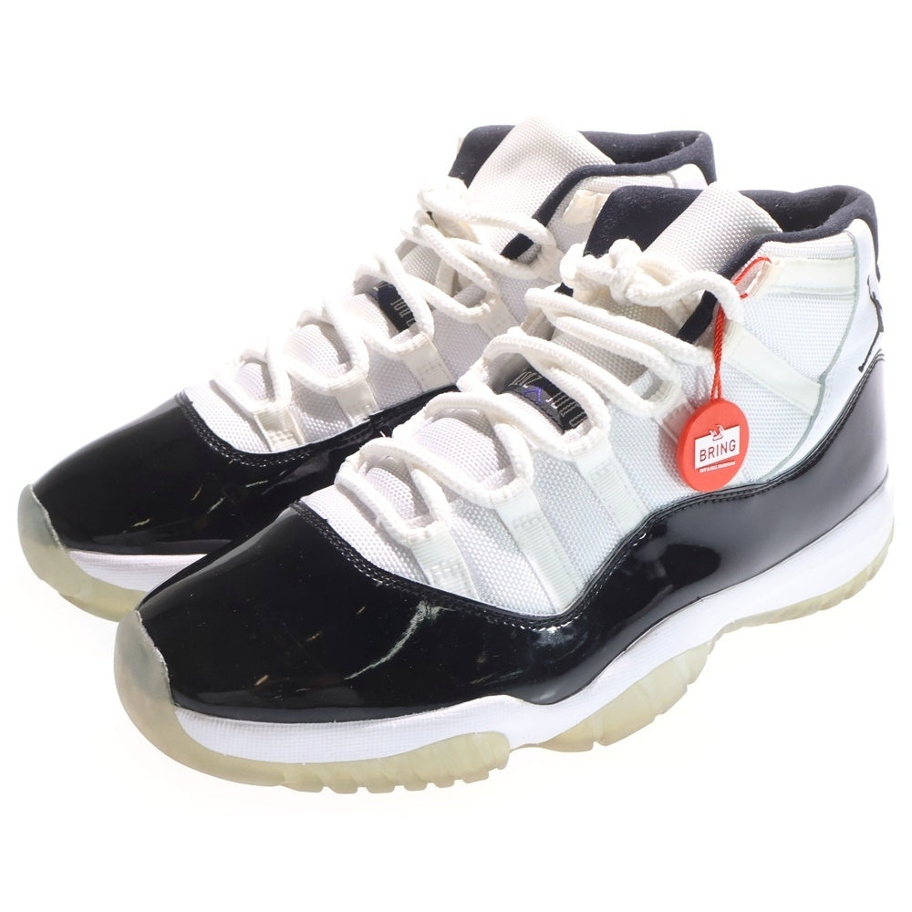 NIKE(ナイキ) AIR JORDAN 11 RETRO CONCORD 378037-100 エアジョーダン レトロ コンコルド ハイカットスニーカー シューズ ブラック/ホワイト US10/28.0cm