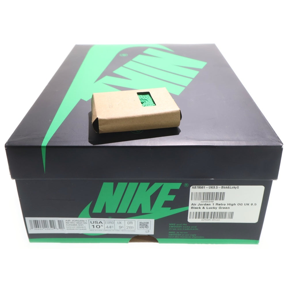 NIKE(ナイキ) AIR JORDAN 1 RETRO HIGH OG LUCKY GREEN DZ5485-031 エアジョーダン レトロ ラッキーグリーン ハイカットスニーカー グリーン/ブラック US10.5/28.5cm
