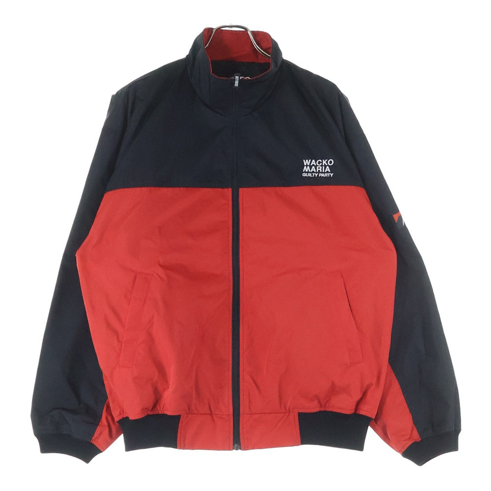 WACKO MARIA(ワコマリア) 22SS ×NANGA TRACK JACKET 22SS-WMO-NO04 ×ナンガ ポリエステルジップアップトラックジャケット レッド/ブラック