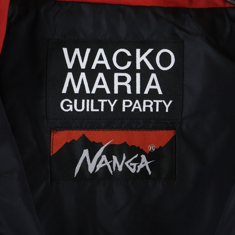 WACKO MARIA(ワコマリア) 22SS ×NANGA TRACK JACKET 22SS-WMO-NO04 ×ナンガ ポリエステルジップアップトラックジャケット レッド/ブラック