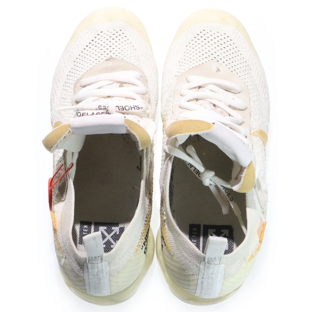 NIKE(ナイキ) ×OFF-WHITE THE 10 AIR VAPORMAX FK AA3831-100 オフホワイト ザテン エアヴェイパーマックス フライニット ローカットスニーカー ホワイト US8.5/26.5cm