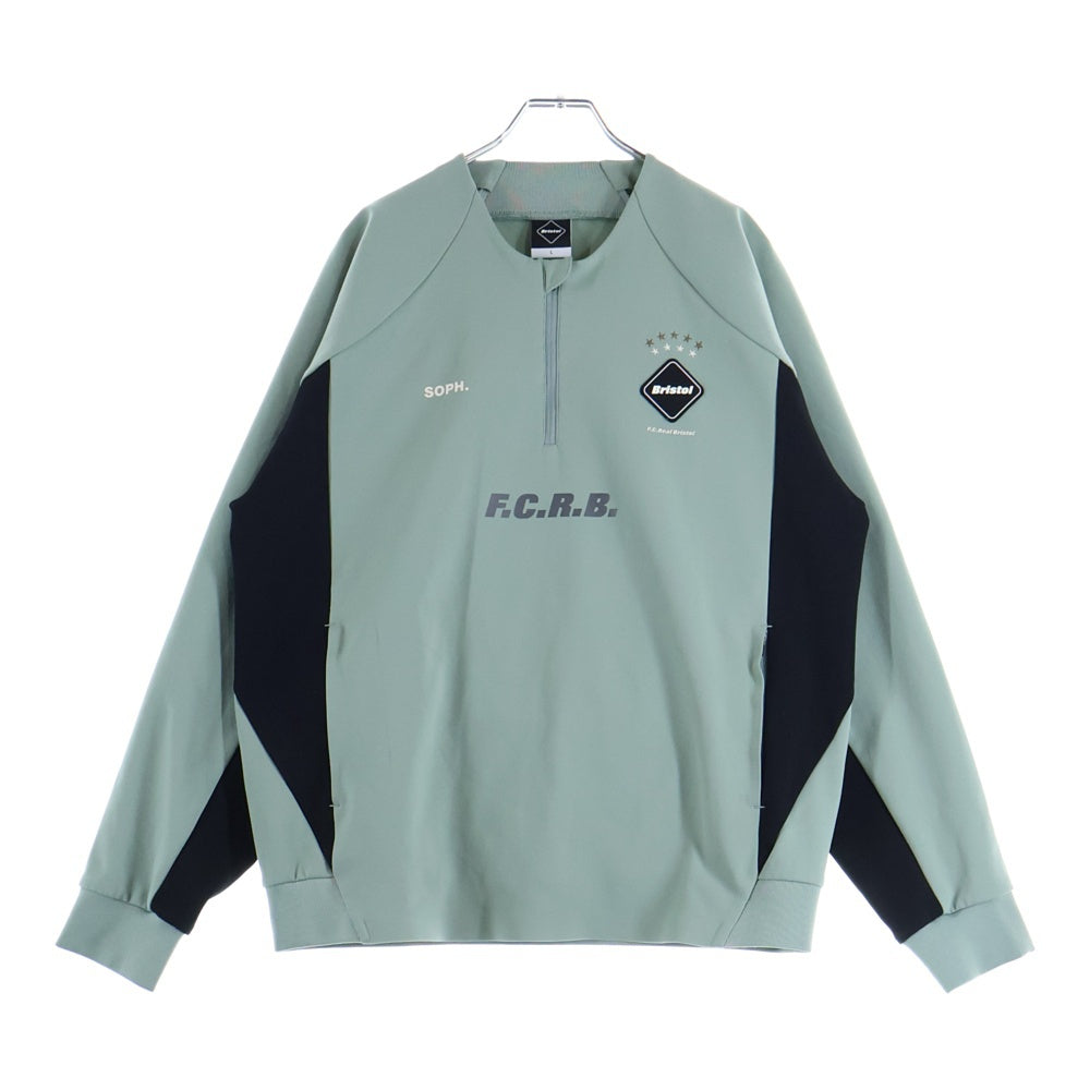 F.C.R.B.(エフシーアールビー) 25AW PDK QUARTER-ZIP TOP FCRB-252018 ジップアップ トラック ジャケット ミントグリーン