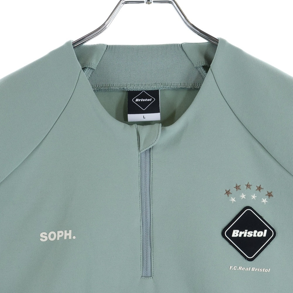 F.C.R.B.(エフシーアールビー) 25AW PDK QUARTER-ZIP TOP FCRB-252018 ジップアップ トラック ジャケット ミントグリーン