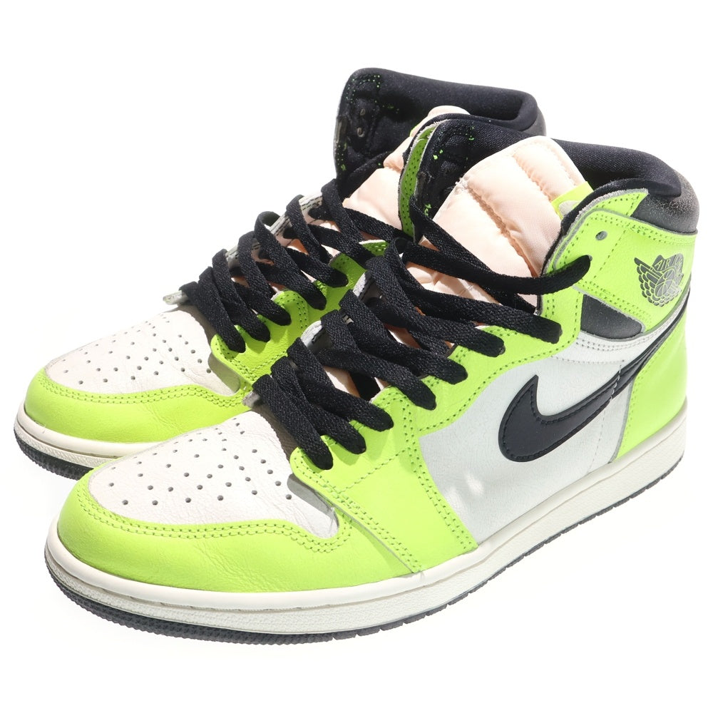 NIKE(ナイキ) AIR JORDAN1 HIGH OG VOLT 555088-702 エアジョーダン1 ボルト ハイカットスニーカー US10/28.0cm イエロー