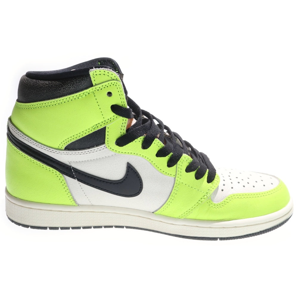 NIKE(ナイキ) AIR JORDAN1 HIGH OG VOLT 555088-702 エアジョーダン1 ボルト ハイカットスニーカー US10/28.0cm イエロー