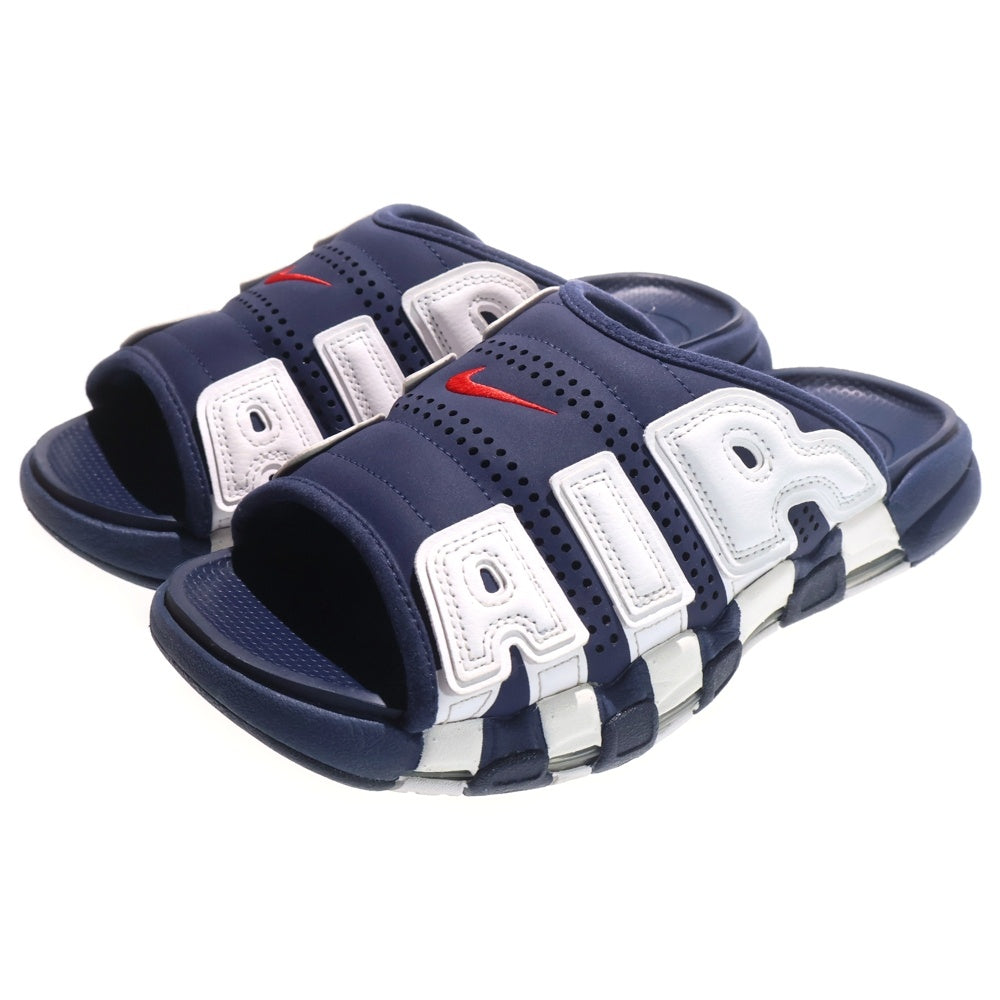NIKE(ナイキ) AIR MORE UPTEMPO SLIDE OLYMPIC FQ8699-400 エアモアアップテンポ スライド オリンピック サンダル US10/28.0cm ネイビー/ホワイト