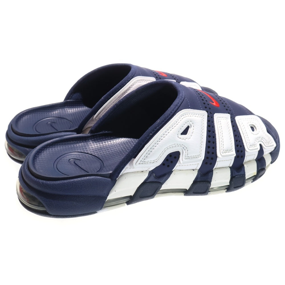 NIKE(ナイキ) AIR MORE UPTEMPO SLIDE OLYMPIC FQ8699-400 エアモアアップテンポ スライド オリンピック サンダル US10/28.0cm ネイビー/ホワイト