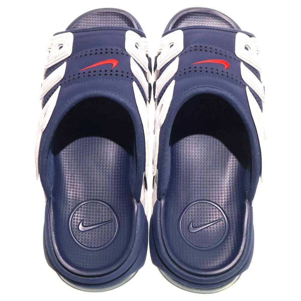 NIKE(ナイキ) AIR MORE UPTEMPO SLIDE OLYMPIC FQ8699-400 エアモアアップテンポ スライド オリンピック サンダル US10/28.0cm ネイビー/ホワイト