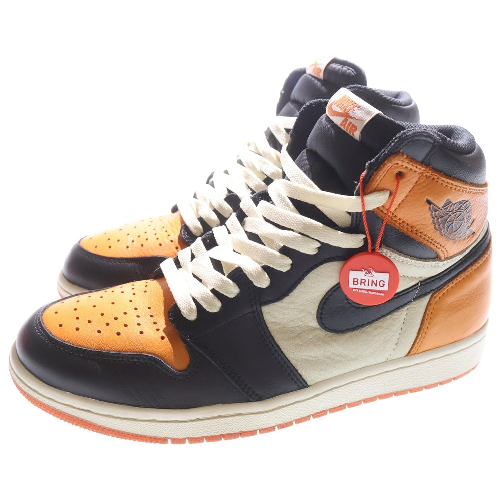 NIKE(ナイキ) AIR JORDAN 1 RETRO HIGH OG SHATTERED BACKBOARD 555088-005 エアジョーダン1レトロハイシャッタードバックボード ハイカットスニーカー US9.5/27.5cm オレンジ