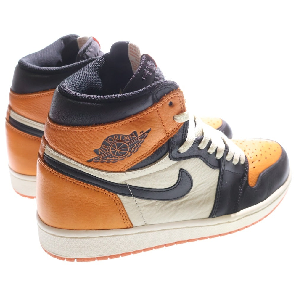 NIKE(ナイキ) AIR JORDAN 1 RETRO HIGH OG SHATTERED BACKBOARD 555088-005 エアジョーダン1レトロハイシャッタードバックボード ハイカットスニーカー US9.5/27.5cm オレンジ