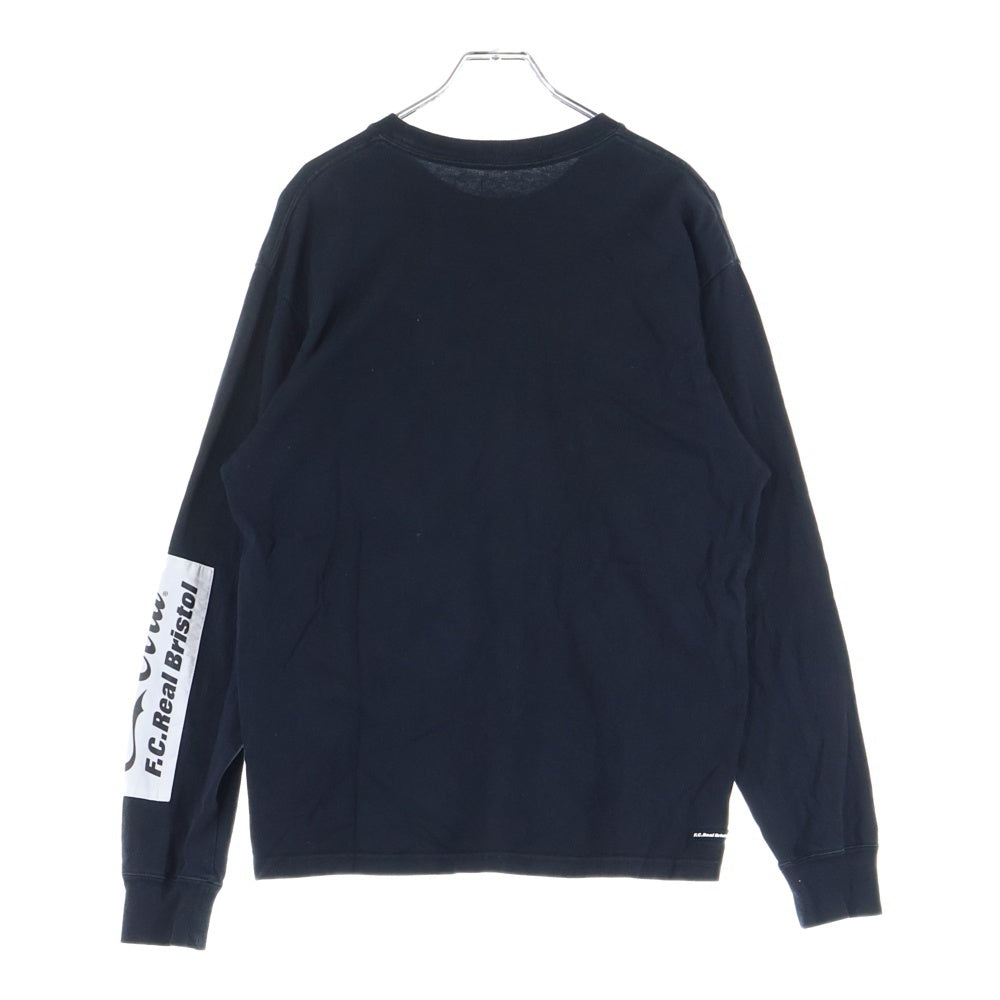 F.C.R.B./F.C.Real Bristol/FCRB(エフシーアールビー/エフシーレアルブリストル) COCA-COLA PATCHED コカコーラ フロントロゴプリント長袖シャツ FCRB-200020 ブラック