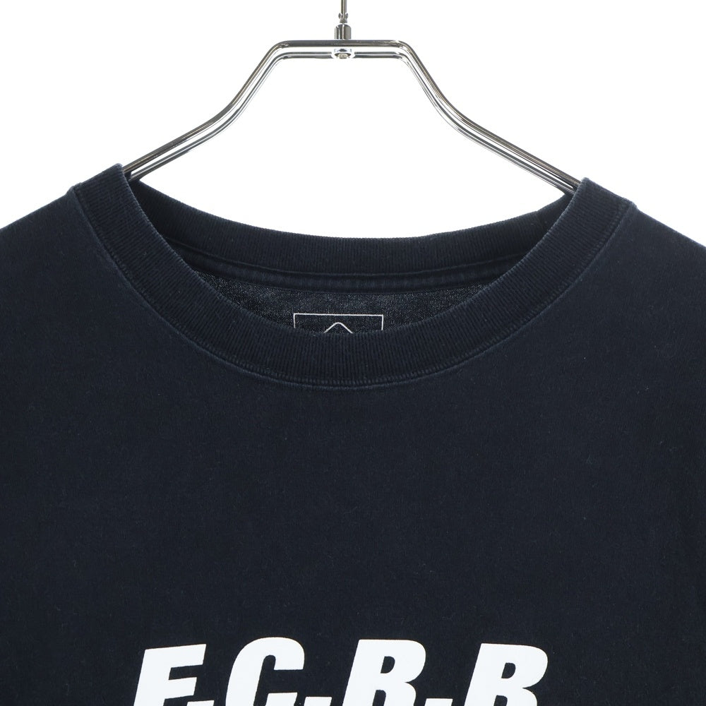 F.C.R.B./F.C.Real Bristol/FCRB(エフシーアールビー/エフシーレアルブリストル) COCA-COLA PATCHED コカコーラ フロントロゴプリント長袖シャツ FCRB-200020 ブラック