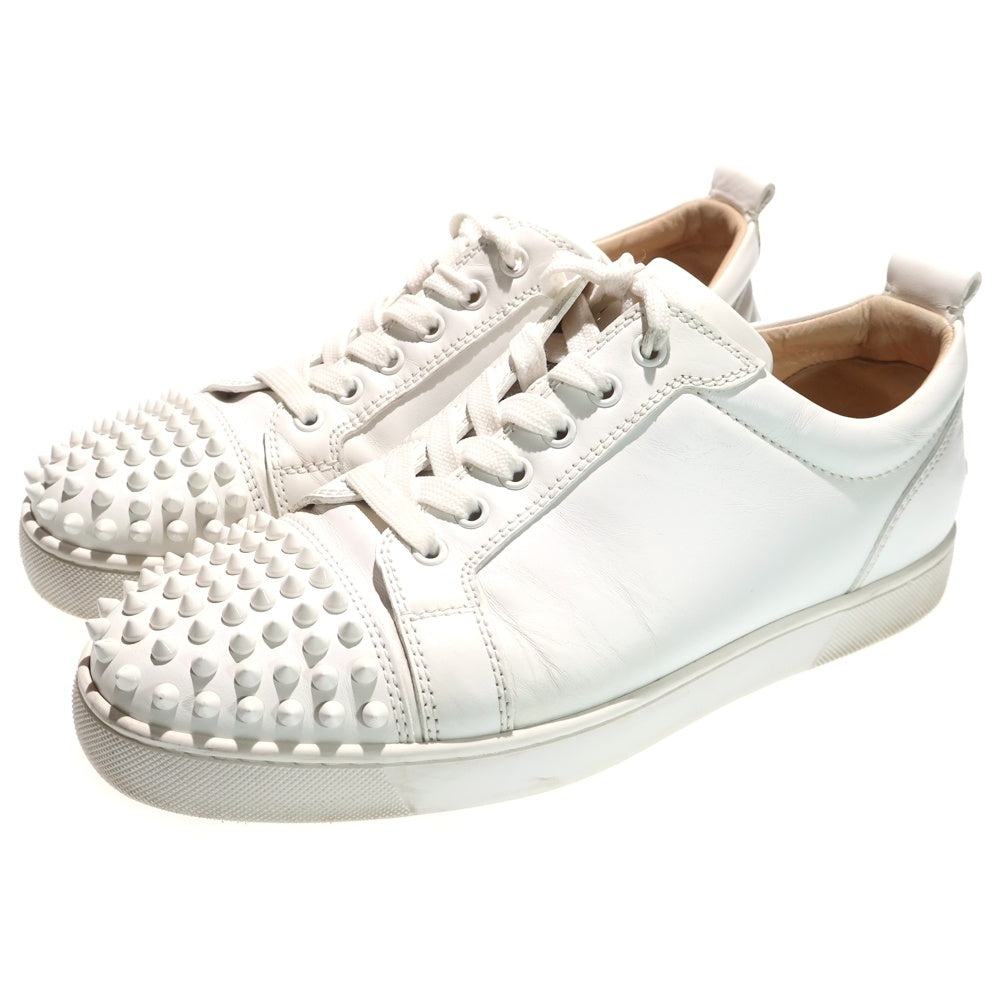 CHRISTIAN LOUBOUTIN(クリスチャンルブタン) Louis Junior Spikes スタッズ レザ ローカットスニーカー 1130573 ホワイト