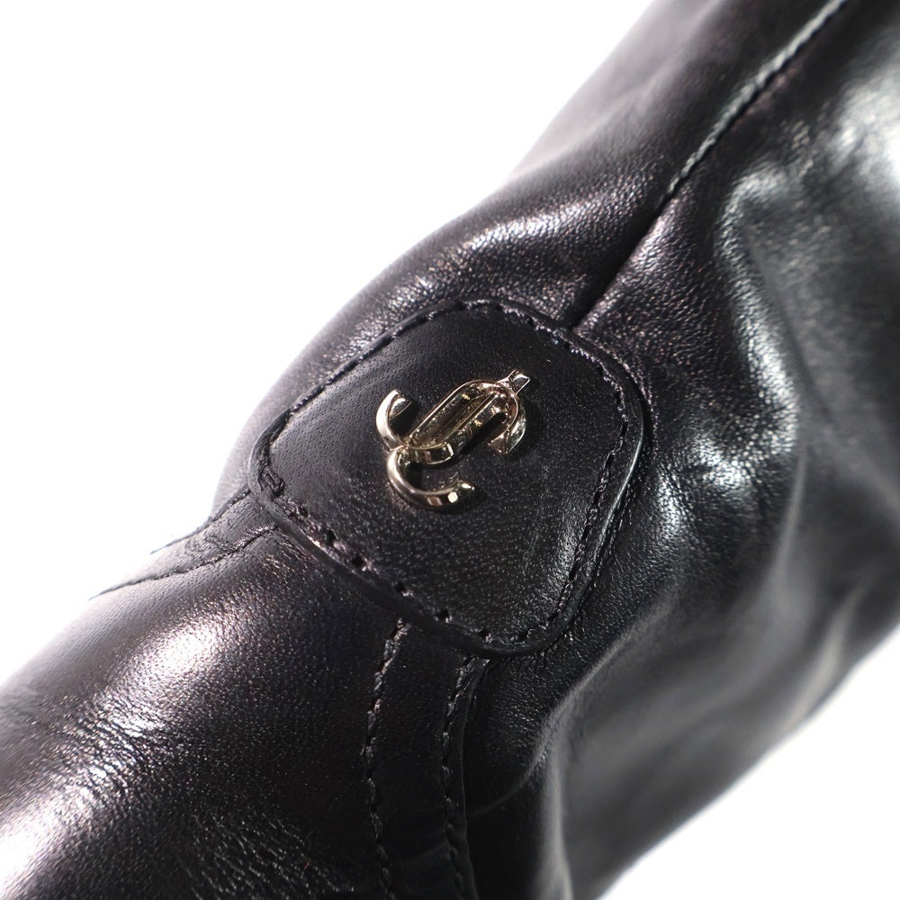 JIMMY CHOO(ジミーチュウ) YOMI FLAT ヨミフラット ロングブーツ ブラック 37 レディース