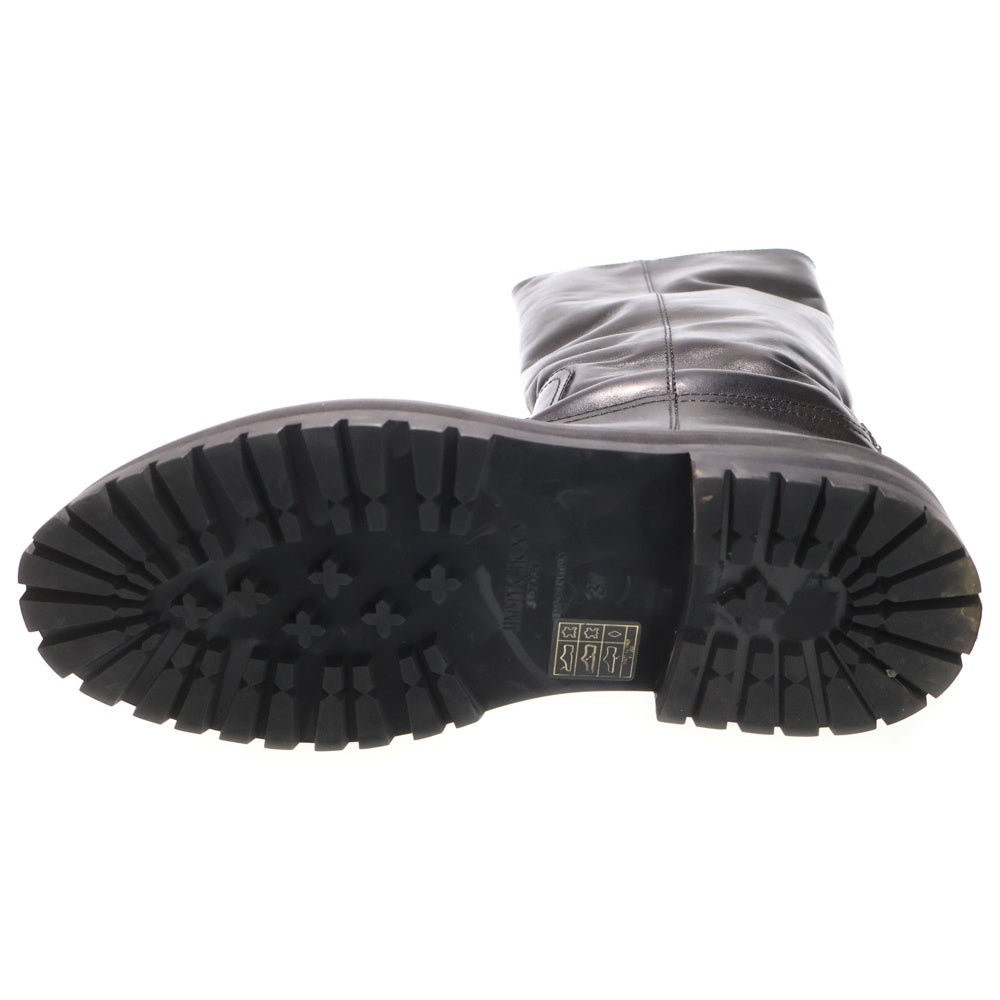 JIMMY CHOO(ジミーチュウ) YOMI FLAT ヨミフラット ロングブーツ ブラック 37 レディース