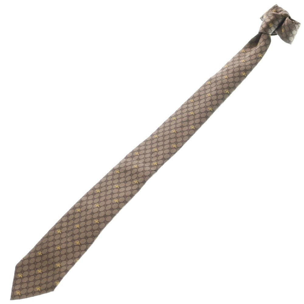 GUCCI(グッチ) GGロゴ シルク ネクタイ 545078 4E002 ベージュ
