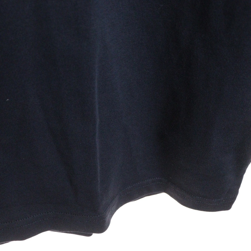 ami paris(アミパリス) フロントロゴ刺繍 半袖Tシャツ カットソー HTS055 726 ネイビー レディース