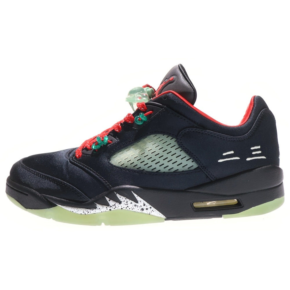 NIKE(ナイキ) ×CLOT AIR JORDAN 5 RETRO LOW SP DM4640-036 クロット エアジョーダン 5 ジェイド ローカットスニーカー US9/27.0cm ブラック