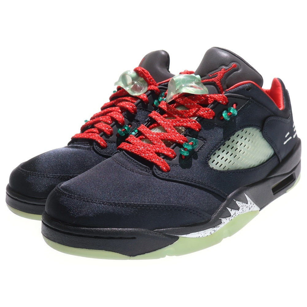 NIKE(ナイキ) ×CLOT AIR JORDAN 5 RETRO LOW SP DM4640-036 クロット エアジョーダン 5 ジェイド ローカットスニーカー US9/27.0cm ブラック