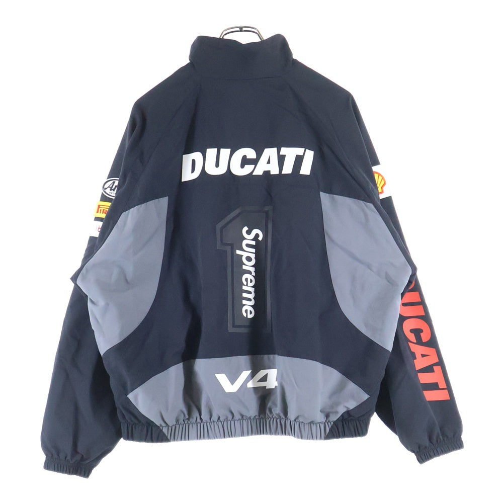 SUPREME(シュプリーム) 24SS ×Ducati Track Jacket ドゥカティ ジップアップナイロンジャケット ブラック