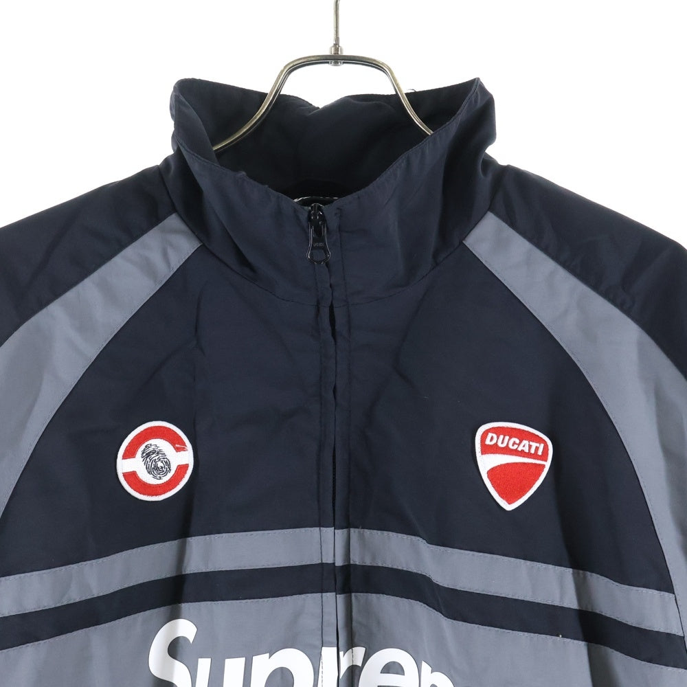 SUPREME(シュプリーム) 24SS ×Ducati Track Jacket ドゥカティ ジップアップナイロンジャケット ブラック
