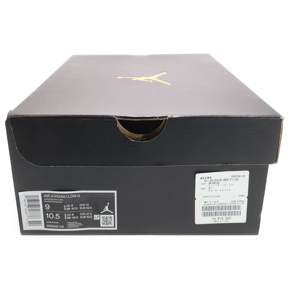 NIKE(ナイキ) AIR JORDAN 1 LOW GOLF DD9315-114 エア ジョーダン 1 ロー ゴルフ ローカットスニーカー ブルー/ホワイト US9/27.0cm