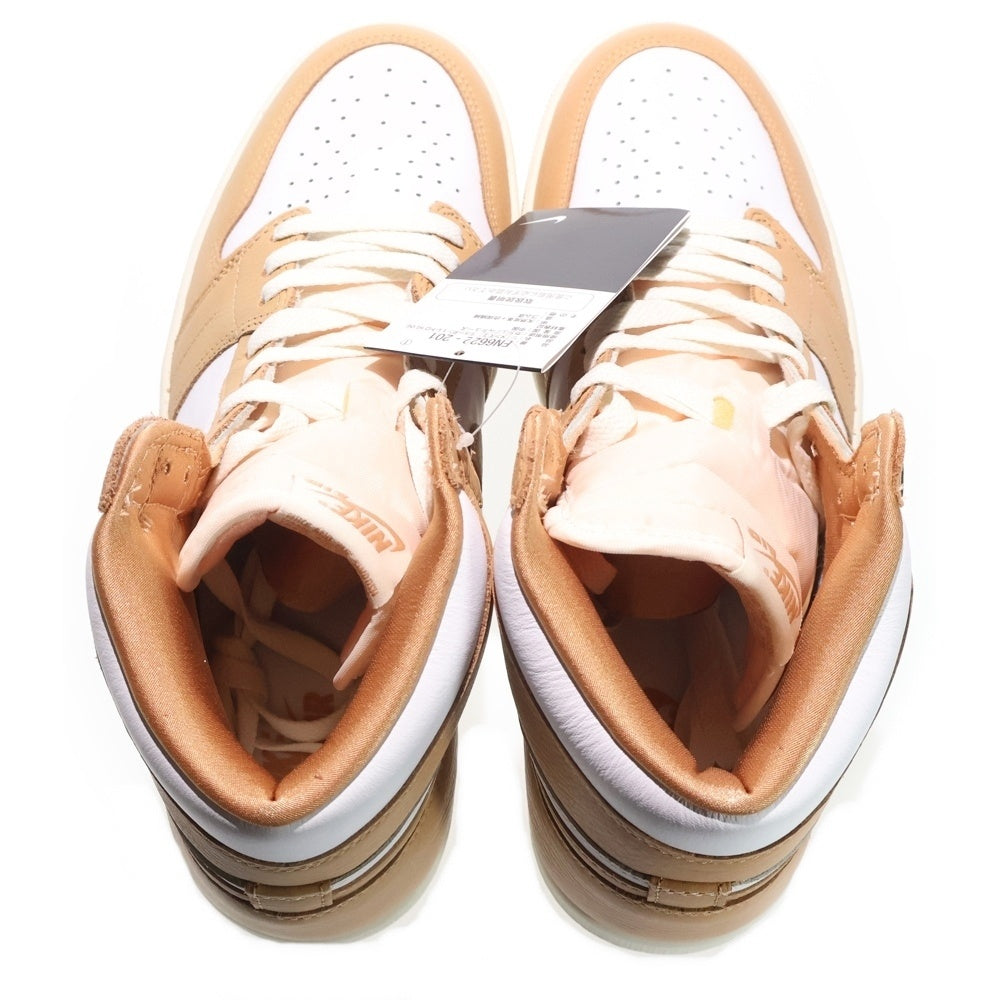 NIKE(ナイキ) WMNS AIR JORDAN 1 RETRO HI OG FN6622-201 ウィメンズ エアジョーダン1 ハイカットスニーカー ホワイト/ベージュ US11.5/28.5cm レディース