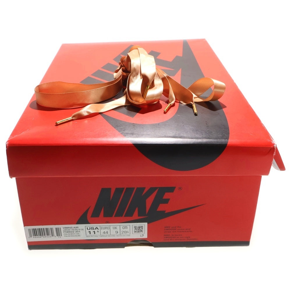 NIKE(ナイキ) WMNS AIR JORDAN 1 RETRO HI OG FN6622-201 ウィメンズ エアジョーダン1 ハイカットスニーカー ホワイト/ベージュ US11.5/28.5cm レディース