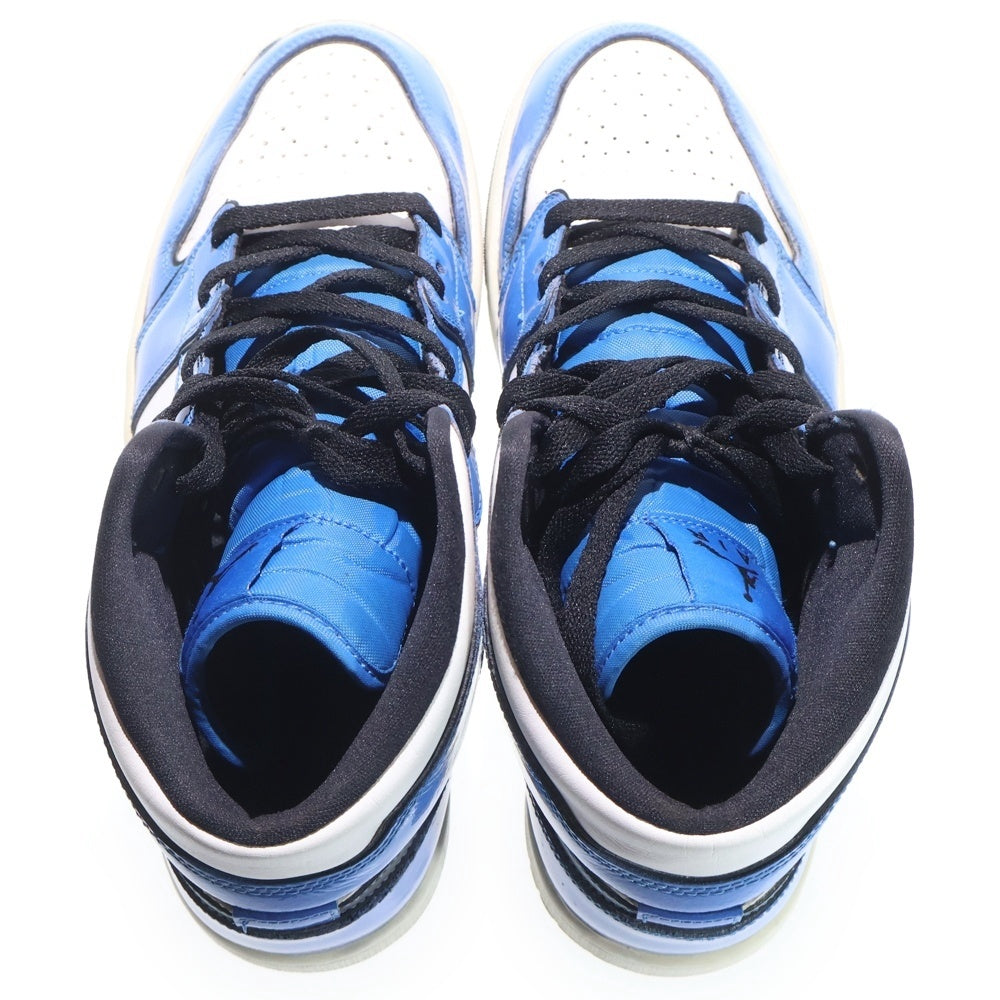 NIKE(ナイキ) AIR JORDAN 1 MID SE SIGNAL BLUE DD6834-402 エアジョーダン 1 シグナルブルー ミッドカットスニーカー ホワイト/ブルー US10.5/28.5cm