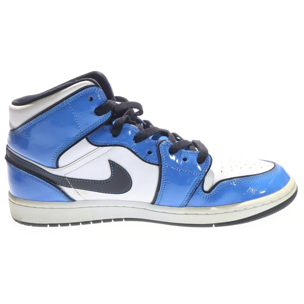 NIKE(ナイキ) AIR JORDAN 1 MID SE SIGNAL BLUE DD6834-402 エアジョーダン 1 シグナルブルー ミッドカットスニーカー ホワイト/ブルー US10.5/28.5cm