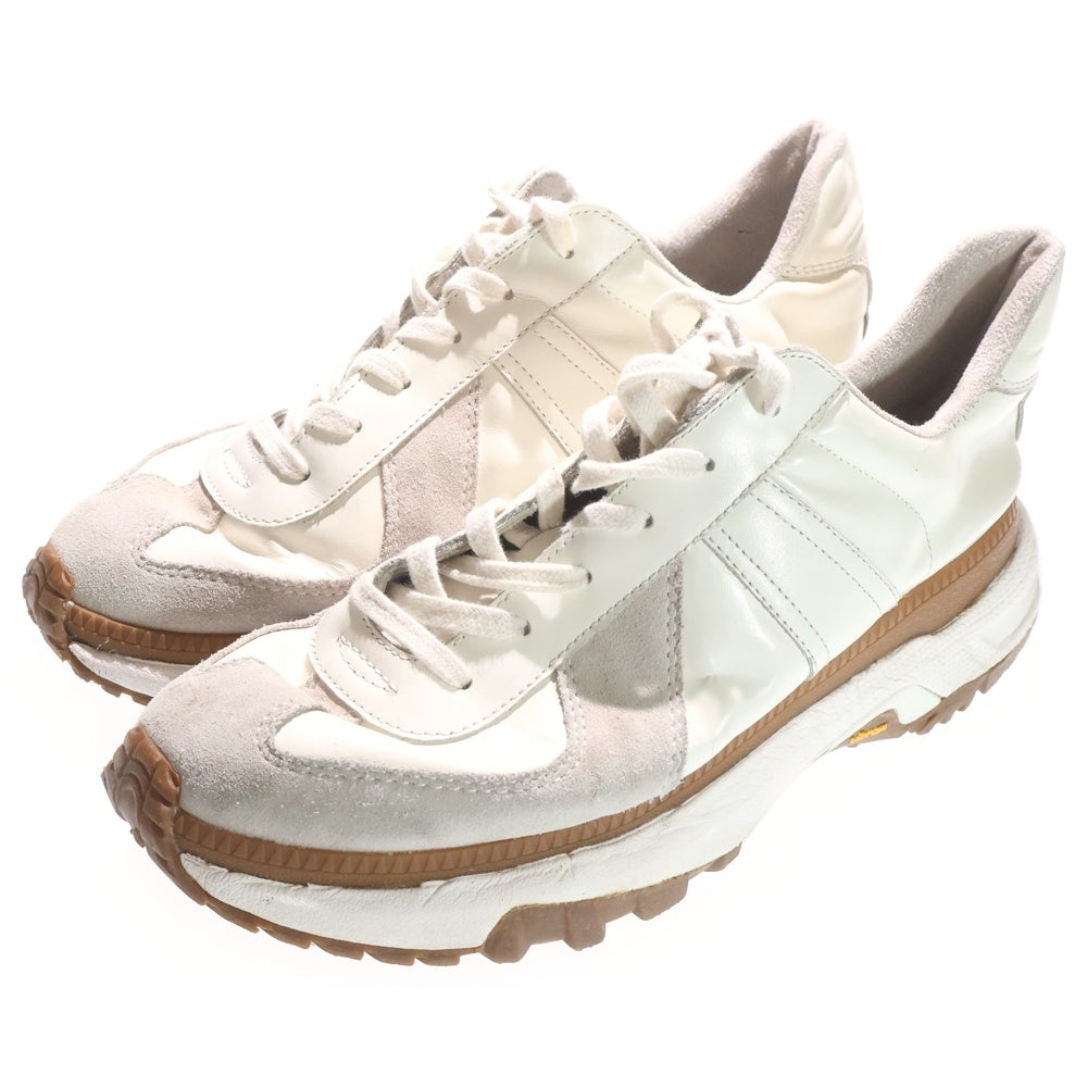 NO BRAND(ノーブランド) REPRO-PARK リプロパーク ジャーマントレーナー ローカットスニーカー 43 ホワイト