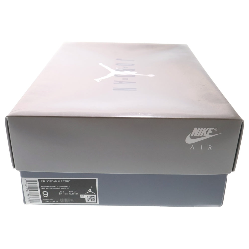 NIKE(ナイキ) AIR JORDAN 11 RETRO COOL GREY CT8012‐005 エアジョーダン11 レトロ クールグレー ハイカットスニーカー US9/27.0cm グレー