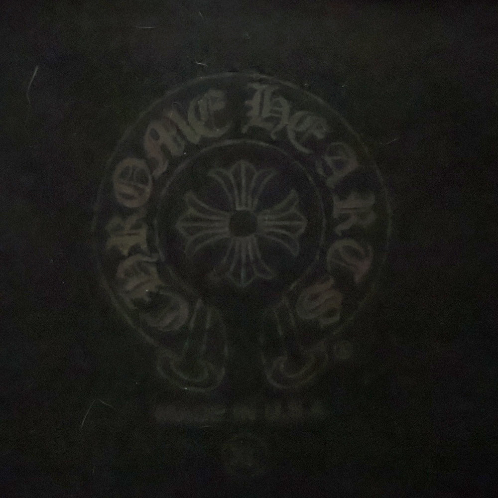 CHROME HEARTS(クロムハーツ) Horseshoe Crewneck Sweatshirt ホースシュープリント 袖フローラル クルーネックスウェットトレーナー ブラック