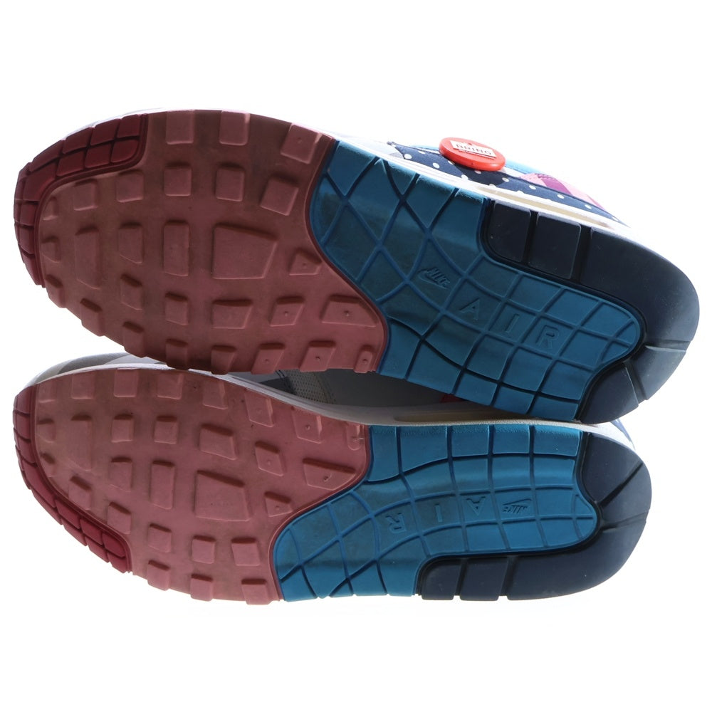 NIKE(ナイキ) ×PARRA AIR MAX 1 PURE PLATINUM AT3057-100 パラ エアマックス1 ピュアプラチナム ローカットスニーカー US9/27.0cm マルチ