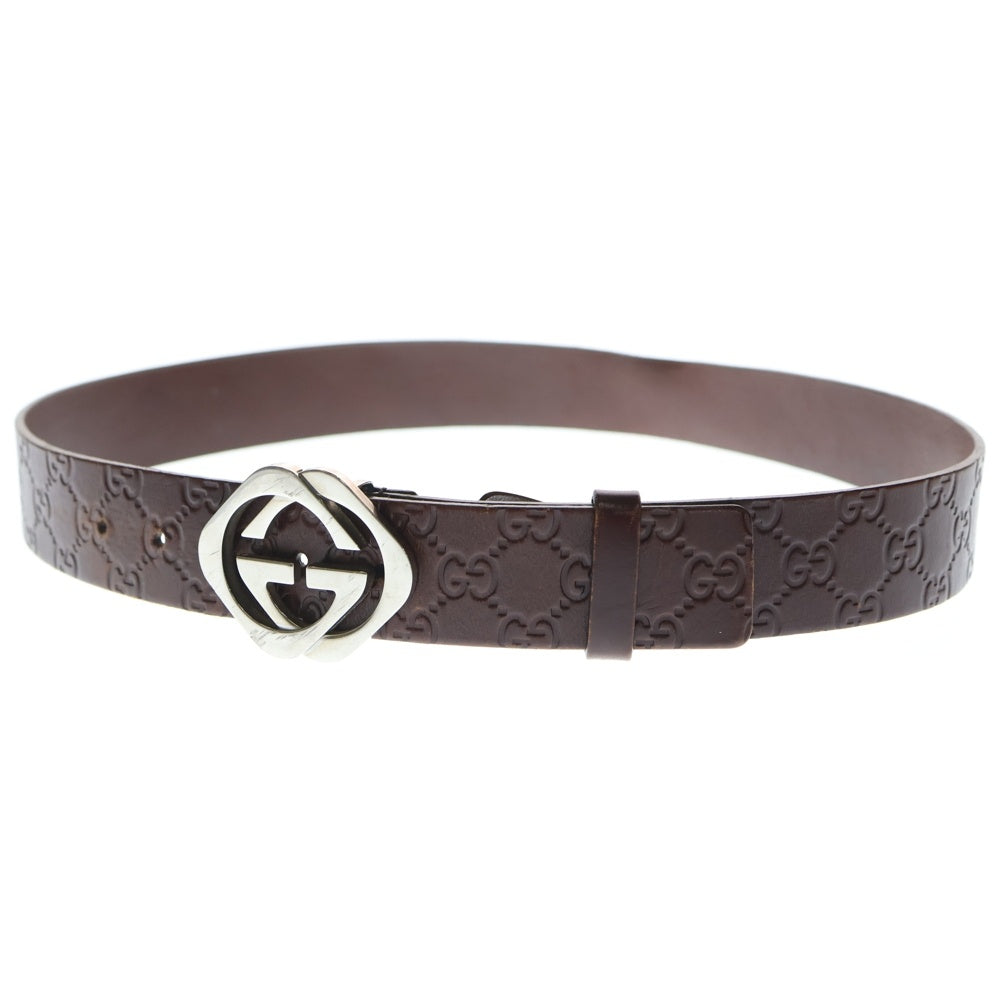 GUCCI(グッチ) GGロゴ レザーベルト 182320 ブラウン