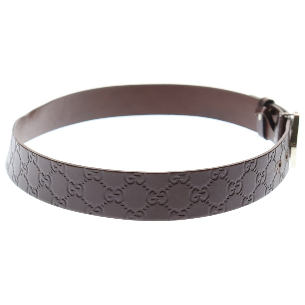 GUCCI(グッチ) GGロゴ レザーベルト 182320 ブラウン