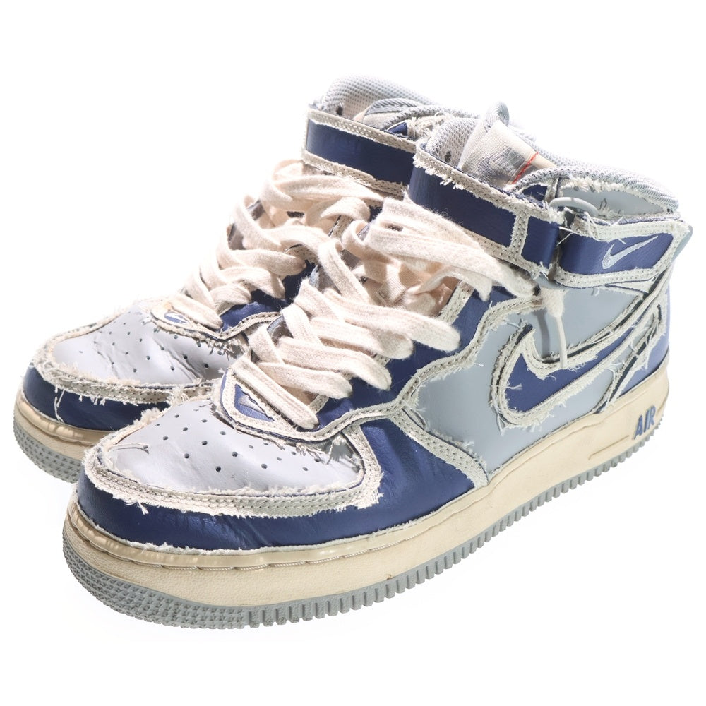 NIKE(ナイキ) AIR FORCE 1 MID DZ5367-219 エアフォース1 ミッドカットスニーカー US7.5/25.5cm ネイビー/グレー