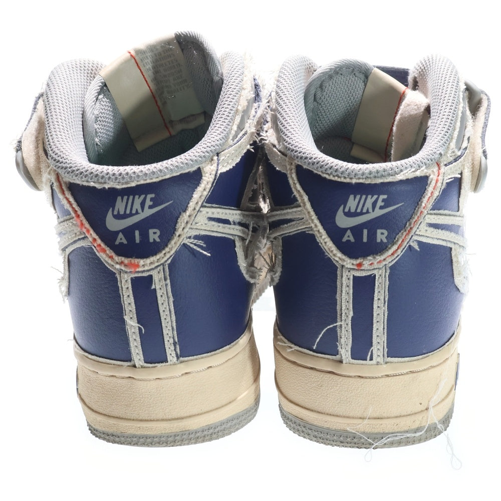 NIKE(ナイキ) AIR FORCE 1 MID DZ5367-219 エアフォース1 ミッドカットスニーカー US7.5/25.5cm ネイビー/グレー