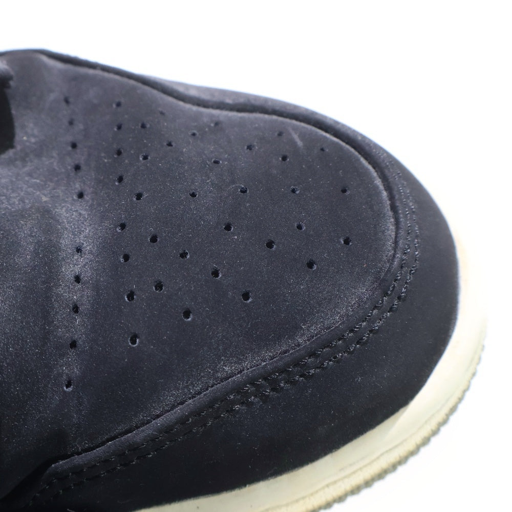 NIKE(ナイキ) AIR JORDAN 1 MID 554724-060 エアジョーダン1 ブラックパーティクルグレージムレッド ミッドカットスニーカー US9.5/27.5cm ブラック/グレー