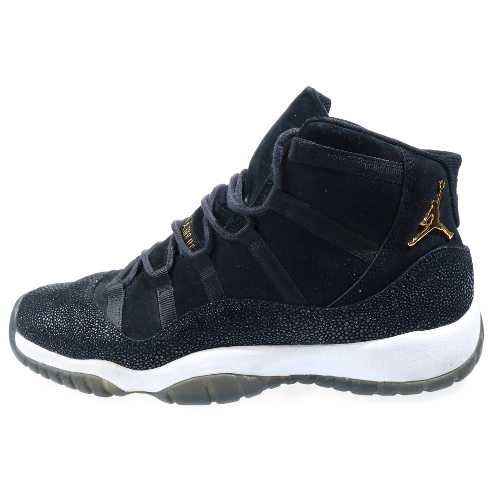 NIKE(ナイキ) AIR JORDAN 11 RETRO HEIRESS BLACK STINGRAY 852625-030 エアジョーダン11 レトロ ハイカットスニーカー シューズ ブラック US9Y/27.0cm