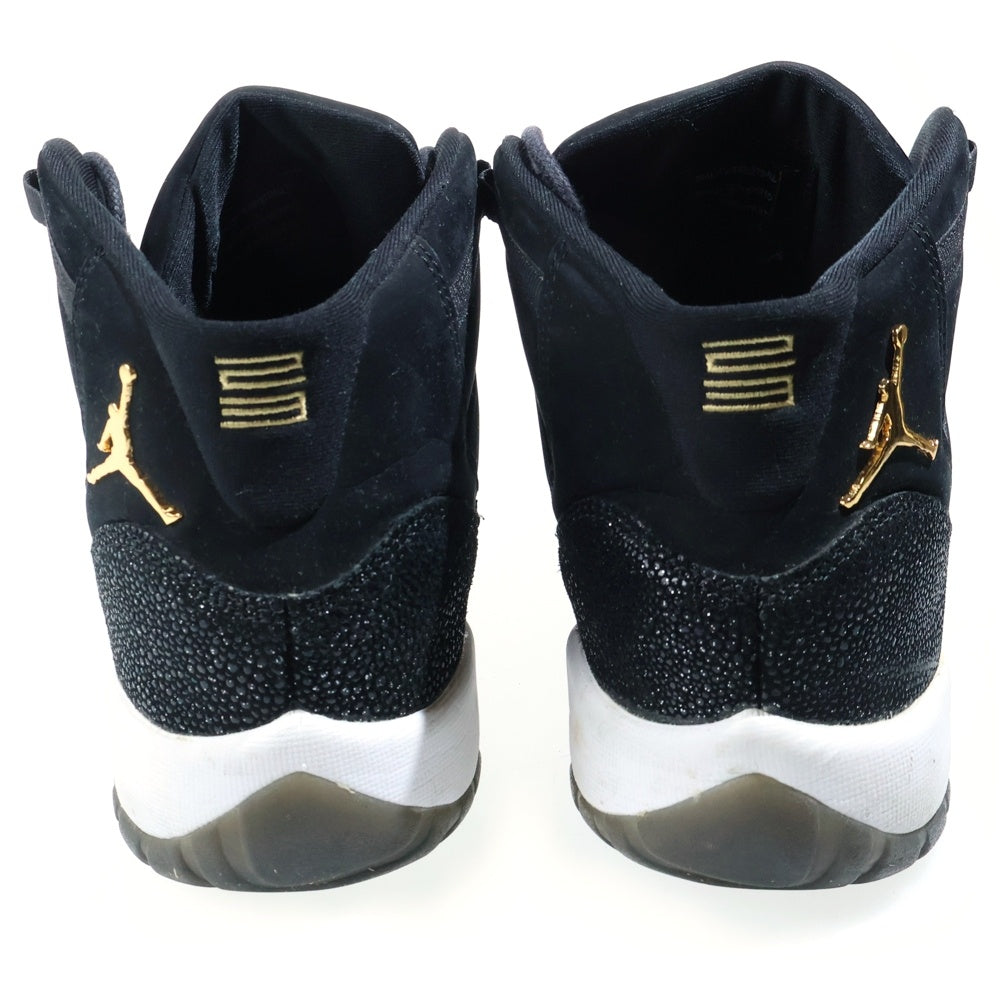 NIKE(ナイキ) AIR JORDAN 11 RETRO HEIRESS BLACK STINGRAY 852625-030 エアジョーダン11 レトロ ハイカットスニーカー シューズ ブラック US9Y/27.0cm