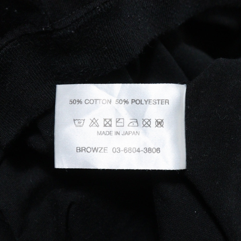 The Ennoy Professional(エンノイプロフェッショナル) 23SS フロントロゴ刺繍 クルーネック長袖Tシャツ ブラック