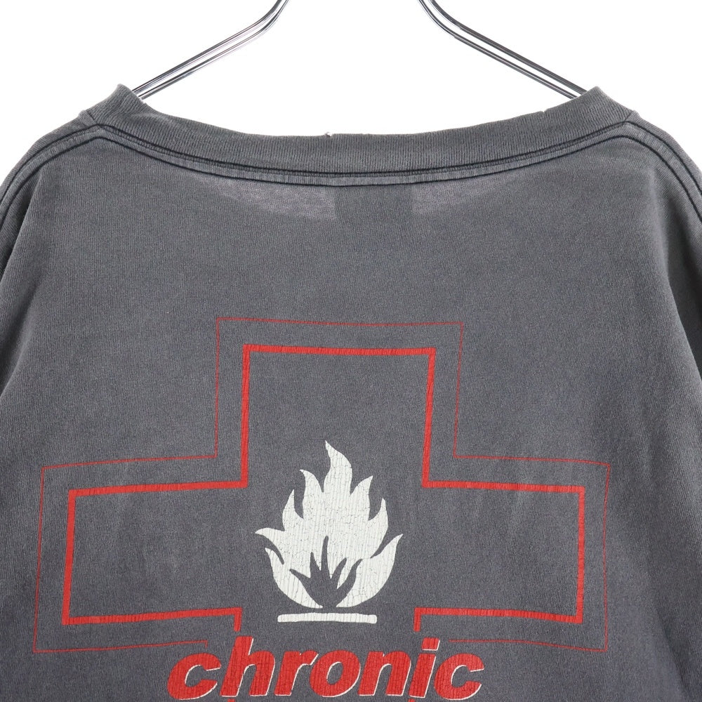 SAINT MICHAEL(セントマイケル) 23SS LS TEE/UNKNOWN SM-S23-0000-027 ダメージ加工ロングスリーブ長袖Tシャツ グレー