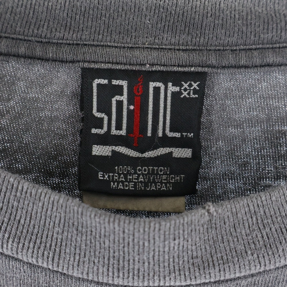 SAINT MICHAEL(セントマイケル) 23SS LS TEE/UNKNOWN SM-S23-0000-027 ダメージ加工ロングスリーブ長袖Tシャツ グレー