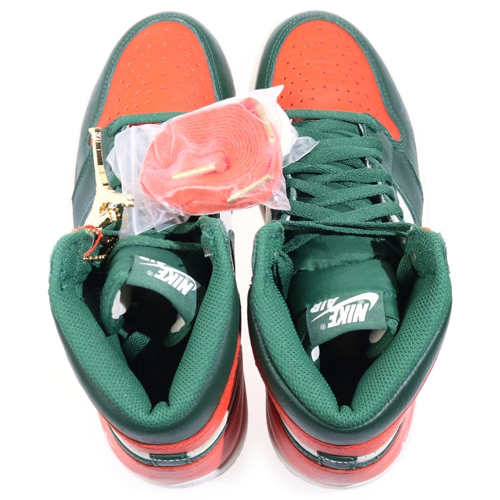 NIKE(ナイキ) ×SOLEFLY AIR JORDAN 1 RETRO HIGH OG-SF AV3905-138 ソールフライ エアジョーダン1 ハイカットスニーカー US8/26.0cm オレンジ/ホワイト