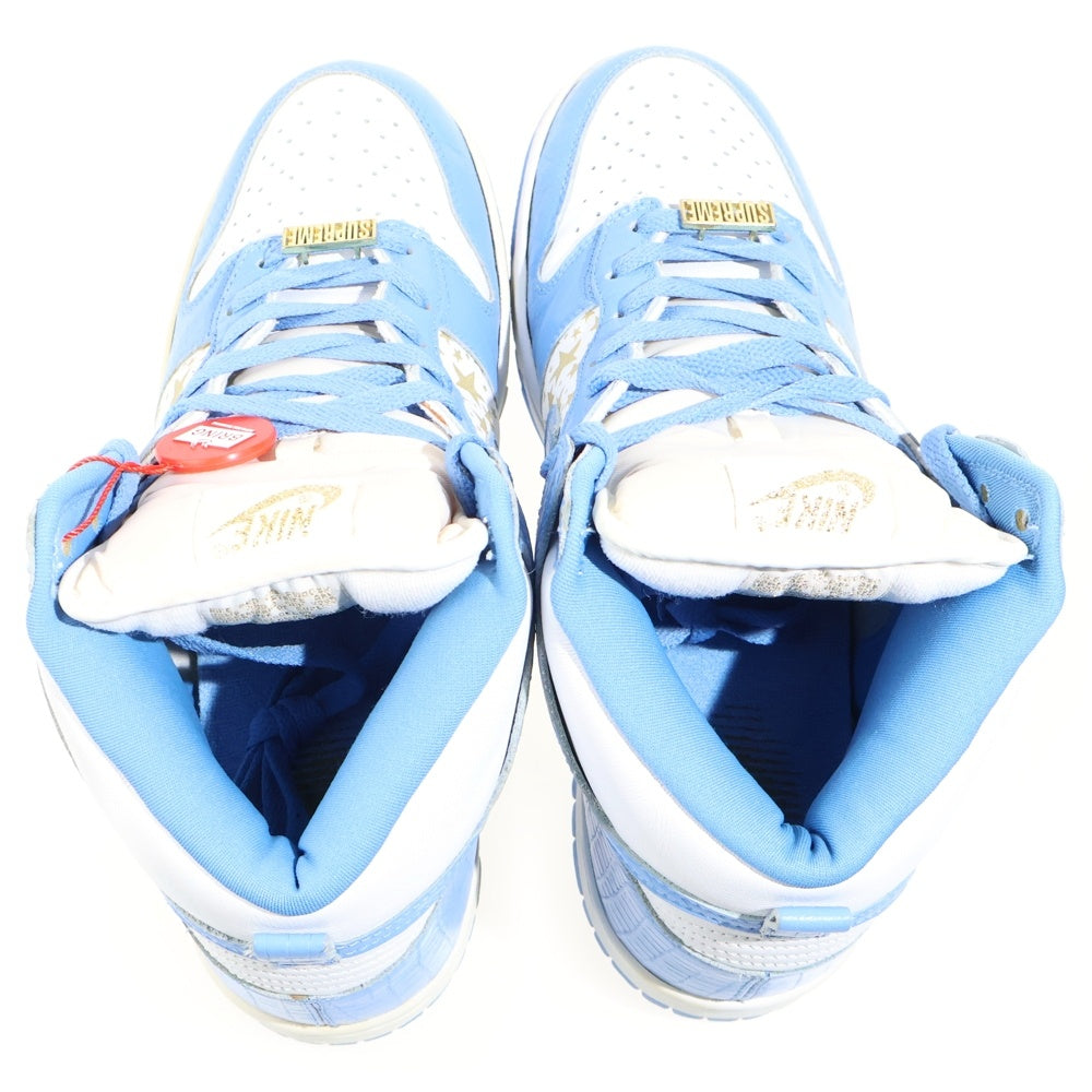 NIKE SB(ナイキエスビー) 【観賞用2003年製】×SUPREME DUNK HIGH PRO SB 307385-141 シュプリーム ダンク プロ ハイカットスニーカー US10.5/28.5cm ブルー/ホワイト