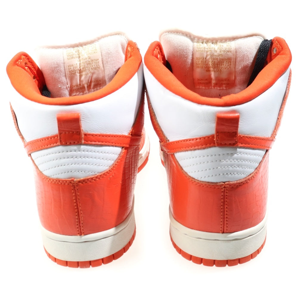NIKE SB(ナイキエスビー) 【観賞用2003年製】×SUPREME DUNK HIGH PRO SB 307385-181 シュプリーム ダンク プロ ハイカットスニーカー US10.5/28.5cm オレンジ/ホワイト